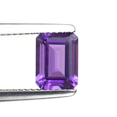 AMETHYST BRAZIL STEP CUT (DARK/CLEAN) OCTAGON 8.00X6.00 MM 1.34 Cts.