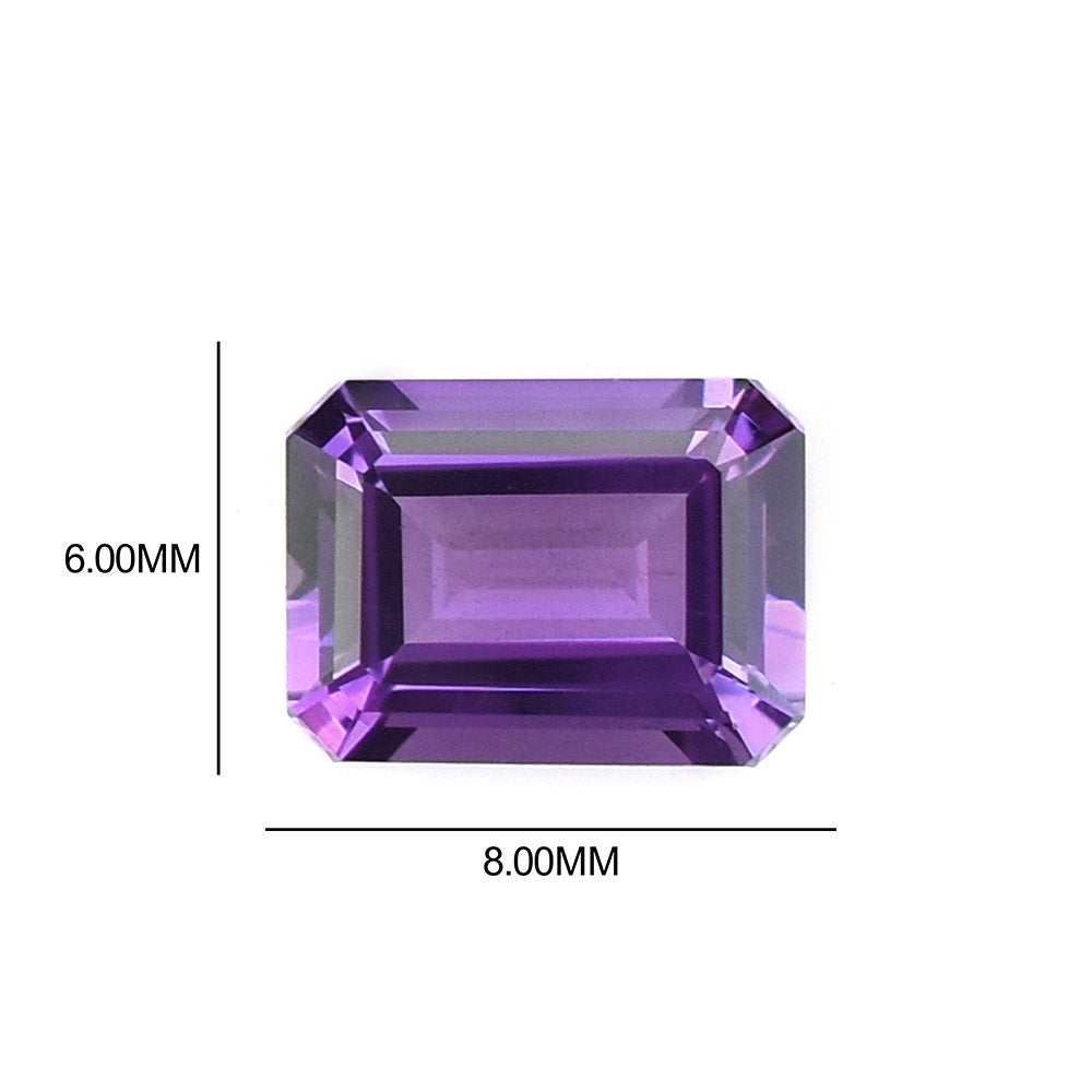 AMETHYST BRAZIL STEP CUT (DARK/CLEAN) OCTAGON 8.00X6.00 MM 1.34 Cts.