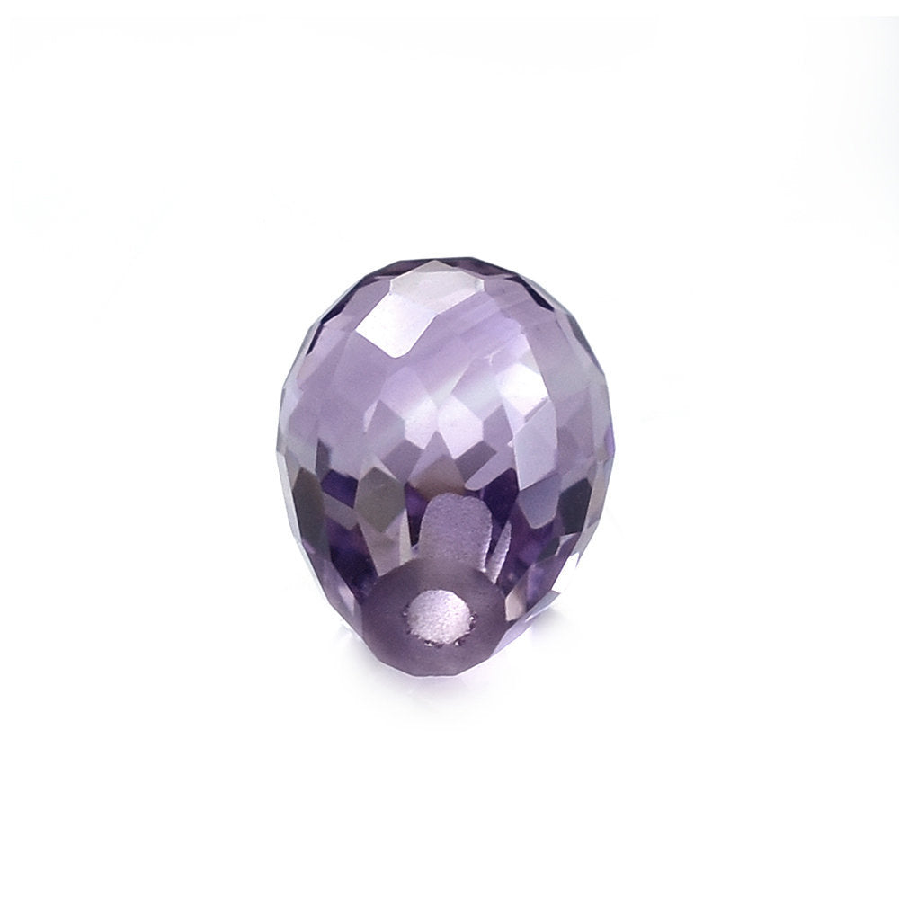 BRAZIL AMETHYST FACETD DROP (LIGHT\CLEAN) 10.00X7.00 MM (H/D_0.75_*_RD) 3.30 Cts.