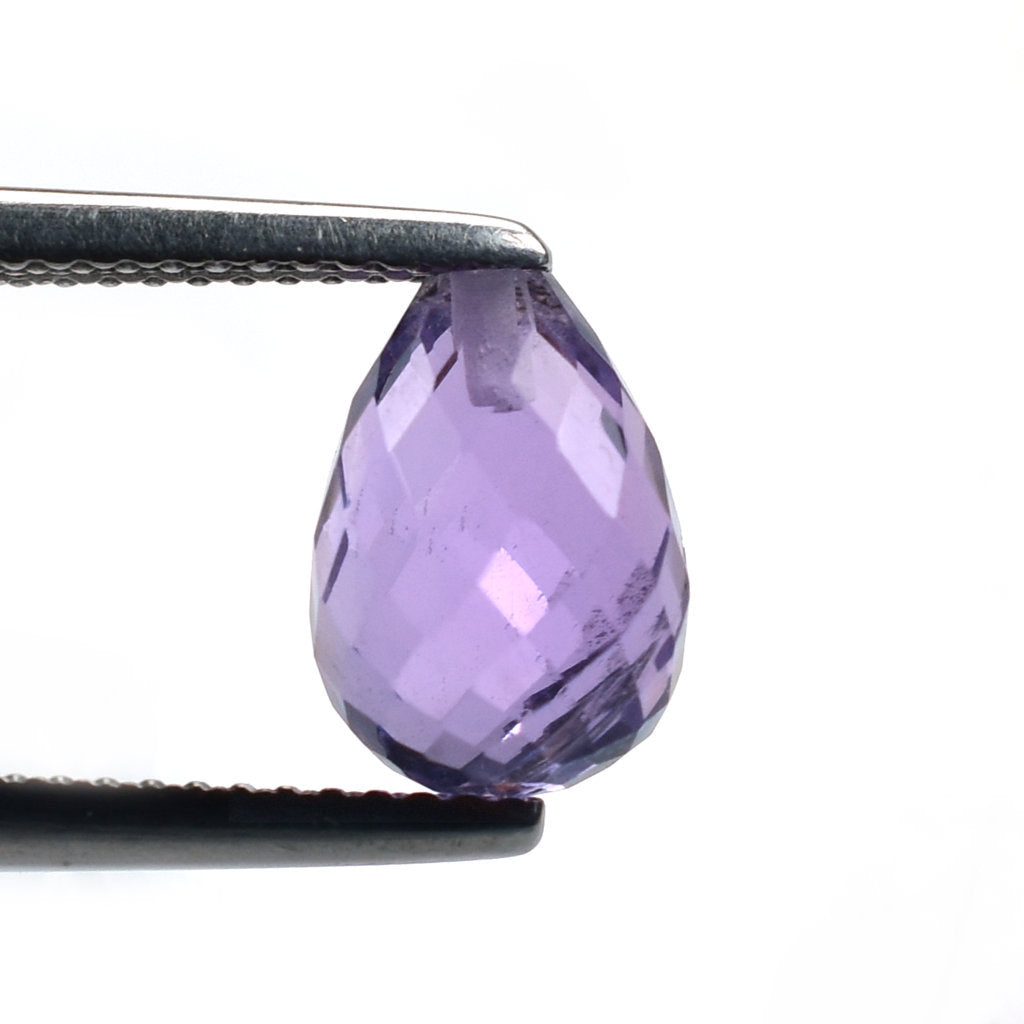 BRAZIL AMETHYST FACETD DROP (DARK\SI) 10.00X7.00 MM (H/D_0.75_*_RD) 3.58 Cts.