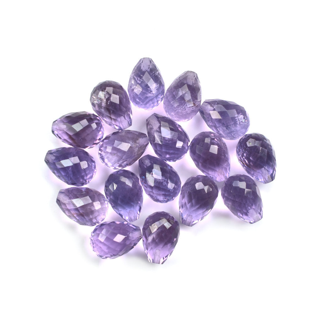 BRAZIL AMETHYST FACETD DROP (DARK\SI) 10.00X7.00 MM (H/D_0.75_*_RD) 3.58 Cts.
