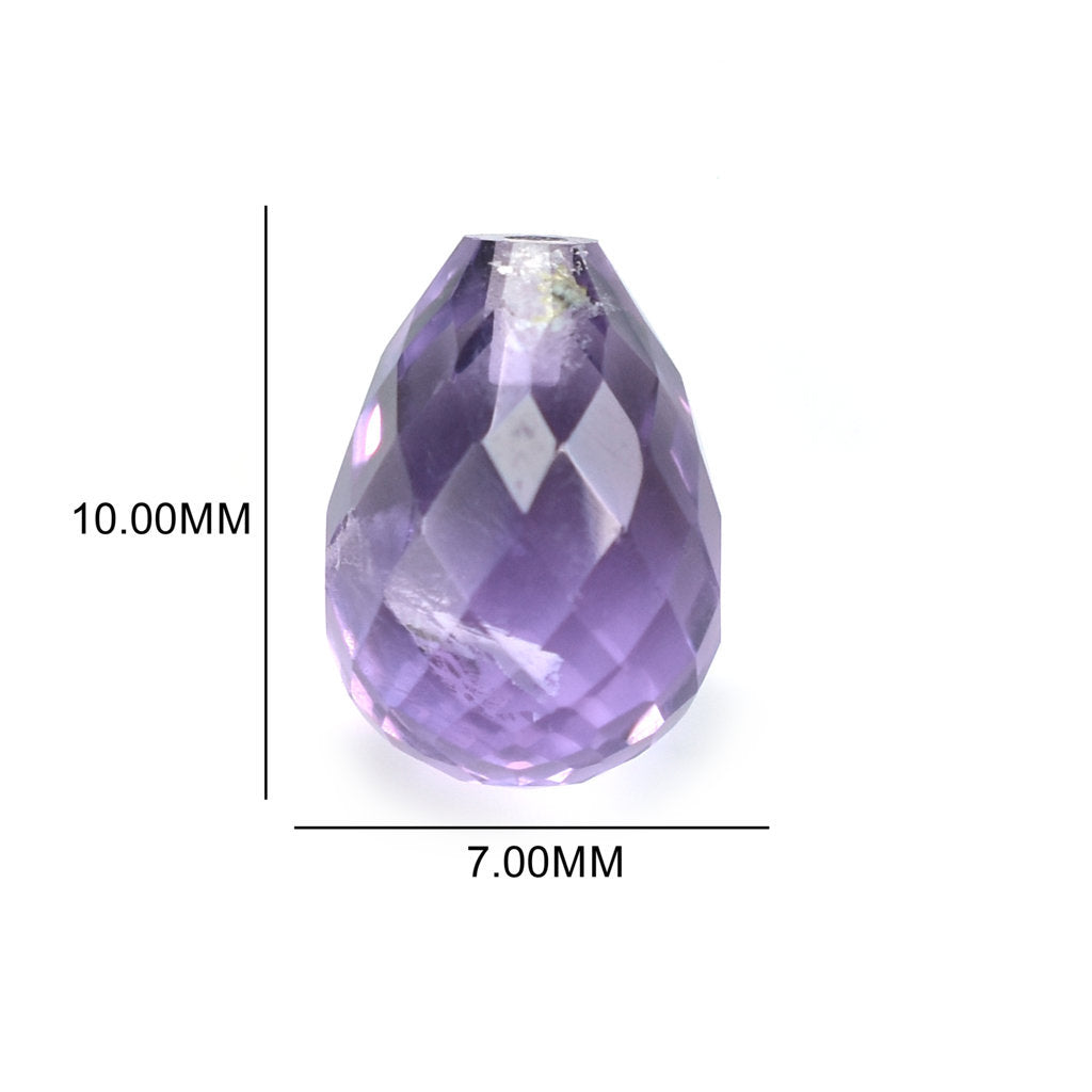 BRAZIL AMETHYST FACETD DROP (DARK\SI) 10.00X7.00 MM (H/D_0.75_*_RD) 3.58 Cts.