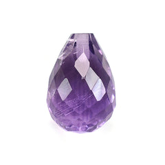 BRAZIL AMETHYST FACETD DROP (DARK\HI) 10.00X7.00 MM (H/D_0.75_*_RD) 3.32 Cts.