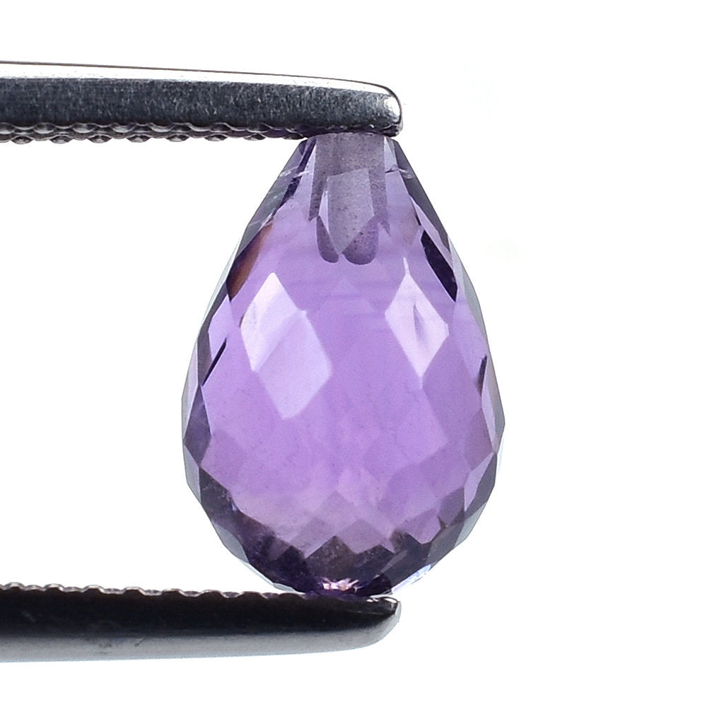 BRAZIL AMETHYST FACETD DROP (DARK\HI) 10.00X7.00 MM (H/D_0.75_*_RD) 3.32 Cts.