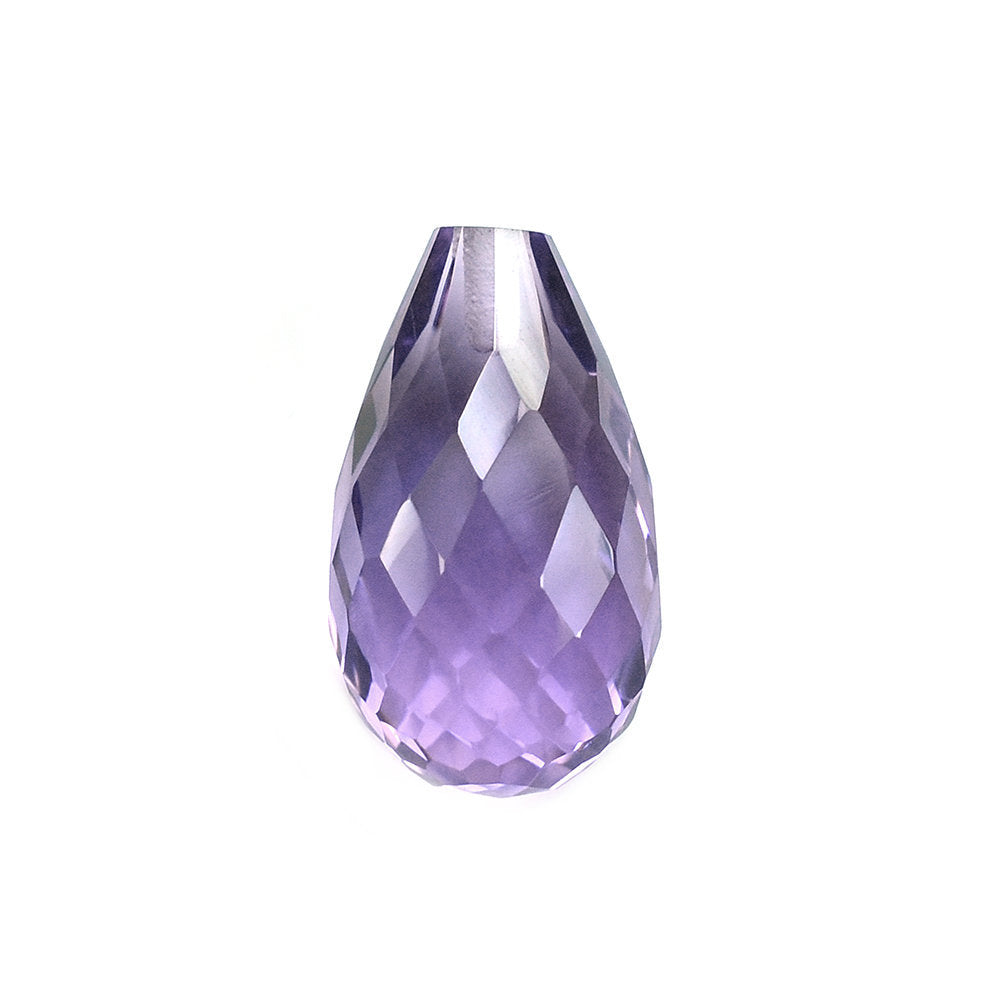 BRAZIL AMETHYST FACETD DROP (MEDIUM\CLEAN) 12.00X7.00 MM 4.09 Cts.