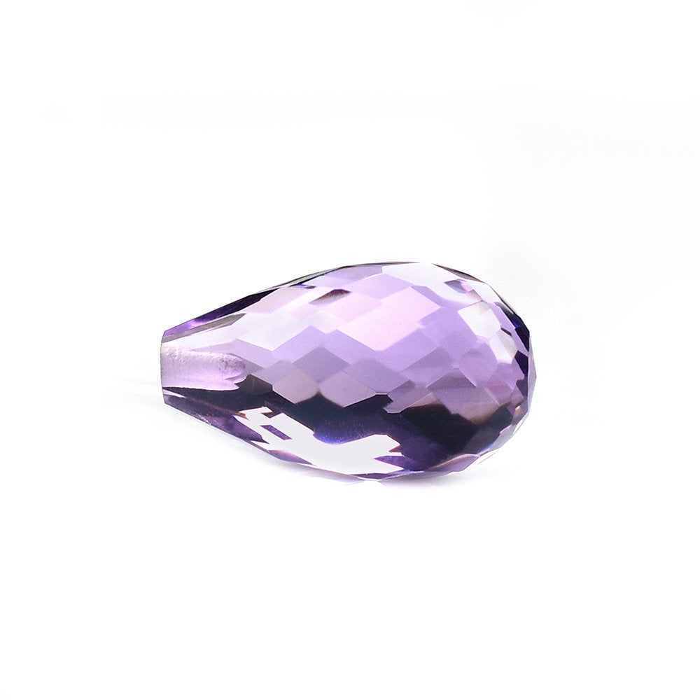 BRAZIL AMETHYST FACETD DROP (MEDIUM\CLEAN) 12.00X7.00 MM 4.09 Cts.