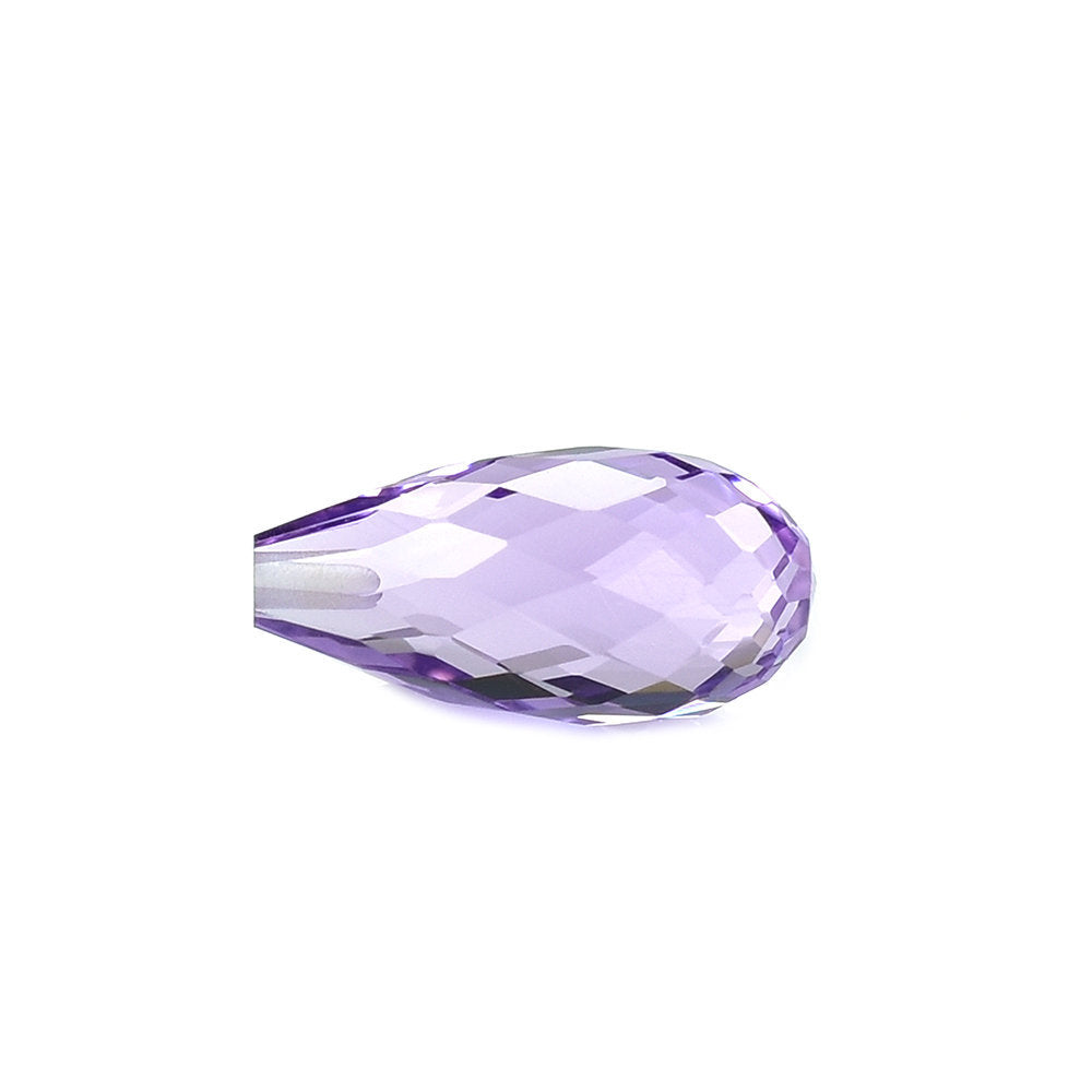 BRAZIL AMETHYST FACETD DROP (MEDIUM\CLEAN) 14.00X7.00 MM (H/D_0.75_*_RD) 4.55 Cts.