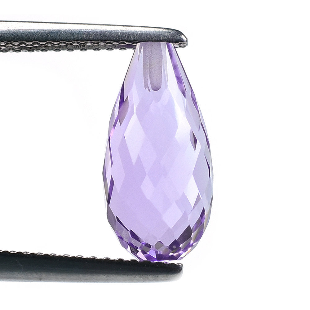 BRAZIL AMETHYST FACETD DROP (MEDIUM\CLEAN) 14.00X7.00 MM (H/D_0.75_*_RD) 4.55 Cts.