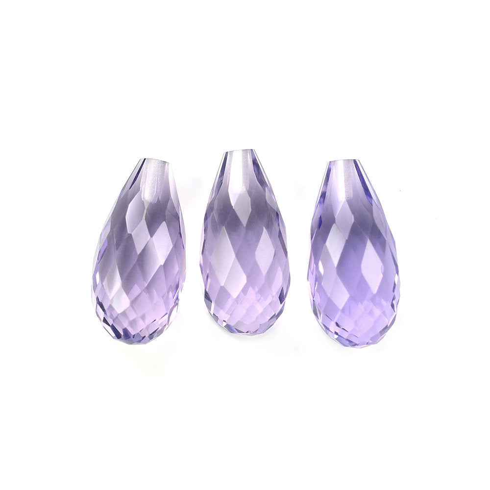 BRAZIL AMETHYST FACETD DROP (MEDIUM\CLEAN) 14.00X7.00 MM (H/D_0.75_*_RD) 4.55 Cts.