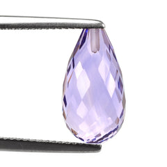 BRAZIL AMETHYST FACETD DROP (MEDIUM\CLEAN) 15.00X8.00 MM 6.85 Cts.
