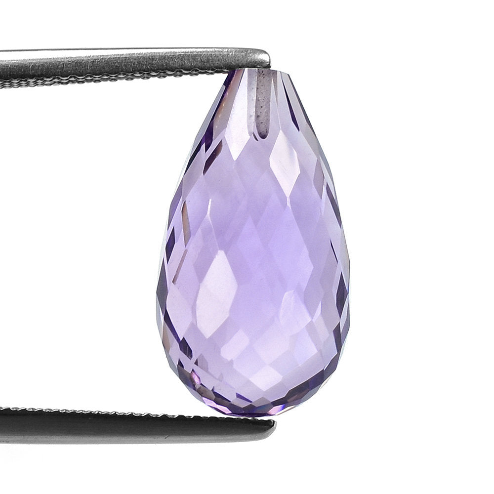 BRAZIL AMETHYST FACETD DROP (MEDIUM\CLEAN) 18.00X10.00 MM 12.36 Cts.