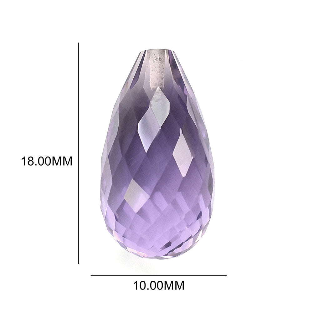 BRAZIL AMETHYST FACETD DROP (MEDIUM\CLEAN) 18.00X10.00 MM 12.36 Cts.