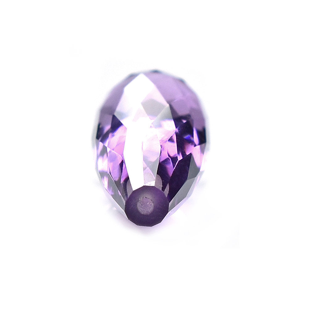 BRAZIL AMETHYST FACETD DROP (MEDIUM\CLEAN) 20.00X7.00 MM 7.00 Cts.