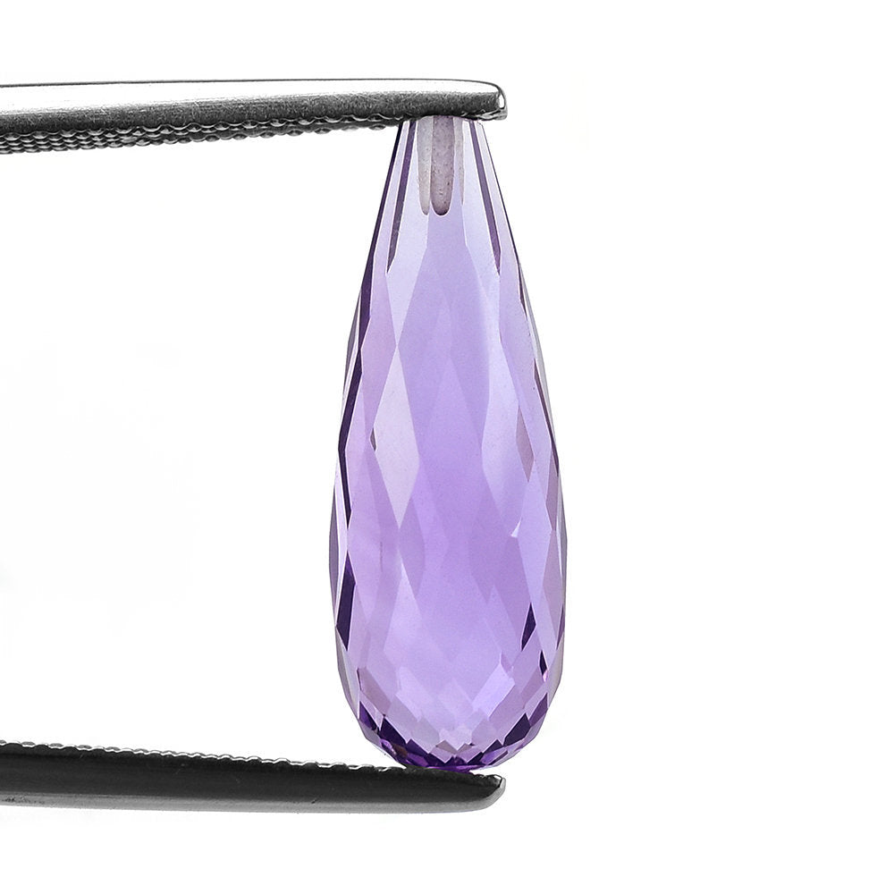 BRAZIL AMETHYST FACETD DROP (MEDIUM\CLEAN) 20.00X7.00 MM 7.00 Cts.
