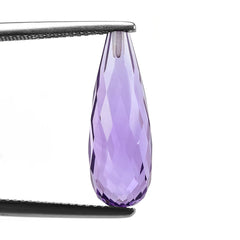 BRAZIL AMETHYST FACETD DROP (MEDIUM\CLEAN) 20.00X7.00 MM 7.00 Cts.