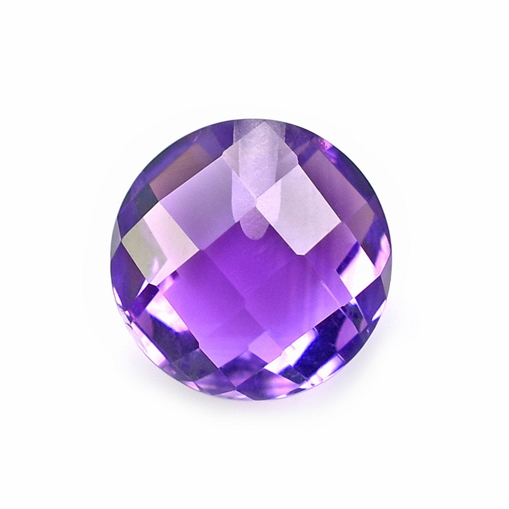 BRAZIL AMETHYST CHECKER BRIOLETTE ROUND (DARK\SI) 8.00X8.00 MM (H/D_0.50MM_*_RD) 2.01 Cts.
