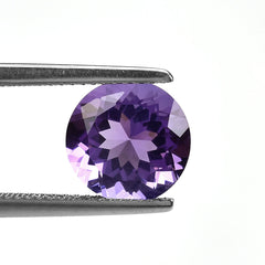 BRAZIL AMETHYST CUT ROUND (DARK\CLEAN) 10.00X10.00 MM 3.29 Cts.