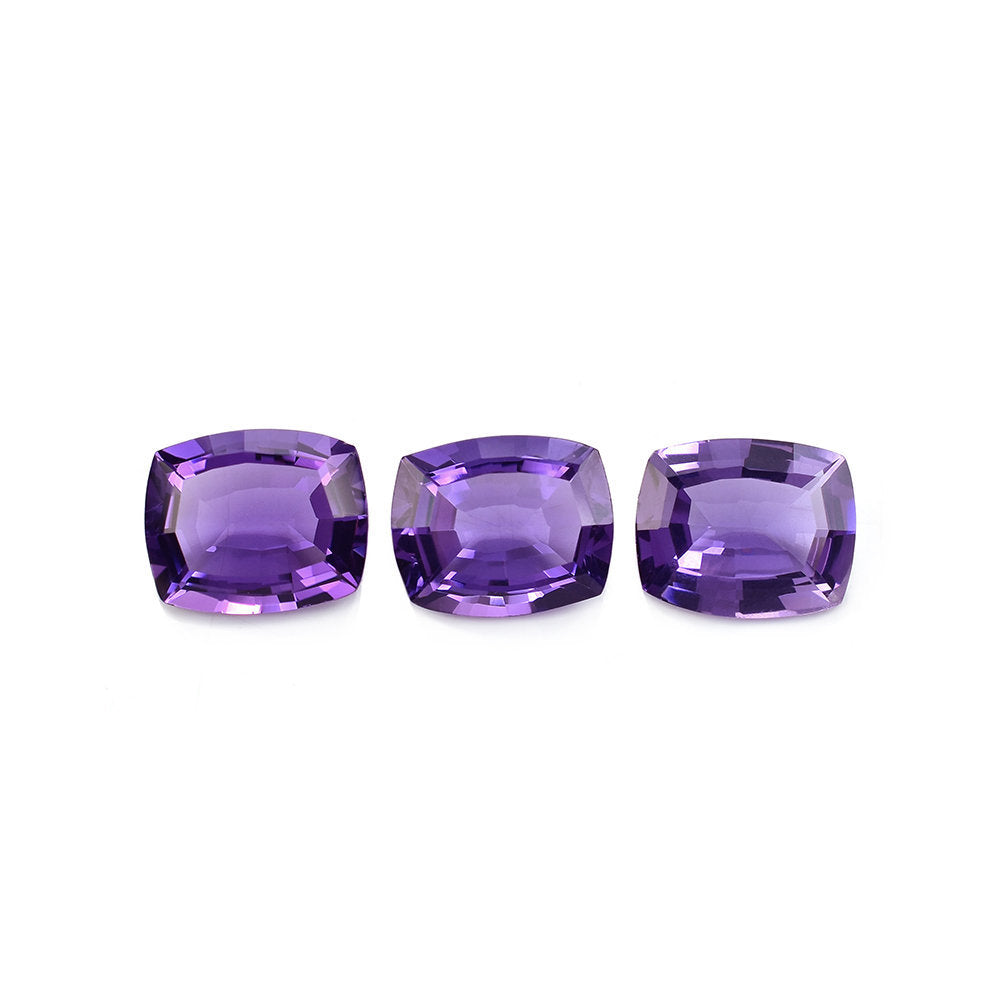 BRAZIL AMETHYST STEP CUT CUSHION (DARK\CLEAN) 10.00X8.00 MM 2.42 Cts.