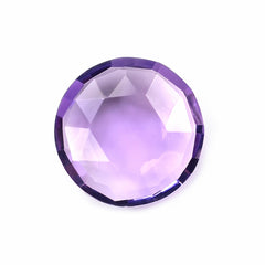 BRAZIL AMETHYST ROSE CUT BRIOLETTE ROUND (MEDIUM\CLEAN) 14.00X14.00 MM 5.78 Cts.