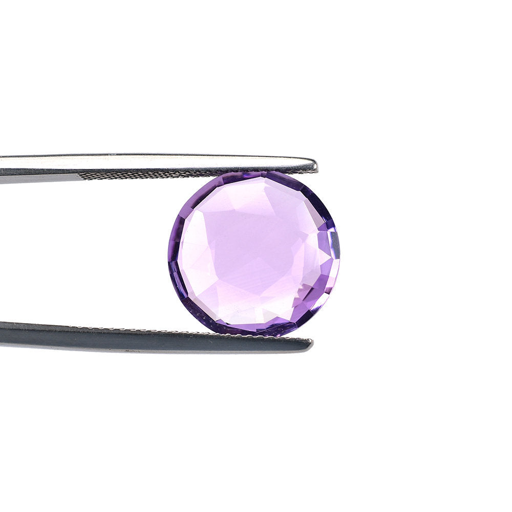 BRAZIL AMETHYST ROSE CUT BRIOLETTE ROUND (MEDIUM\CLEAN) 14.00X14.00 MM 5.78 Cts.