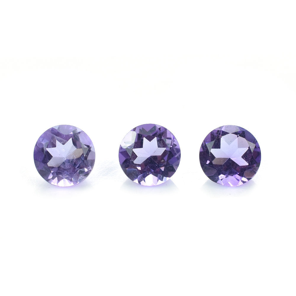 AMETHYST BRAZIL CUT ROUND (MEDIUM/) 5.00X5.00 MM 0.45 Cts.