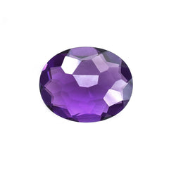 AMETHYST BRAZIL IRREGULAR BRIOLETTE (DARK/CLEAN) OVAL 16.00X13.00 MM 7.95 Cts.