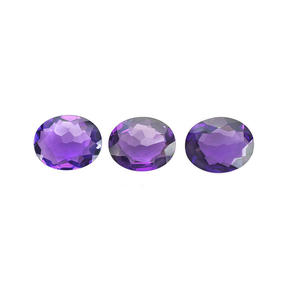 AMETHYST BRAZIL IRREGULAR BRIOLETTE (DARK/CLEAN) OVAL 16.00X13.00 MM 7.95 Cts.
