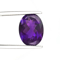 AMETHYST BRAZIL CUT (DARK/CLEAN) OVAL 16.00X12.00 MM 8.07 Cts.