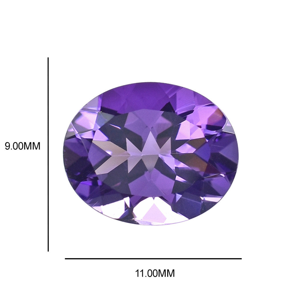 BRAZIL AMETHYST CUT OVAL (MEDIUM\EYE CLEAN) 11.00X9.00 MM 2.81 Cts.