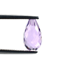 BRAZIL AMETHYST FACETD DROP (LIGHT\CLEAN) 12.00X7.00 MM (H/D_0.80_*_RD) 4.22 Cts.
