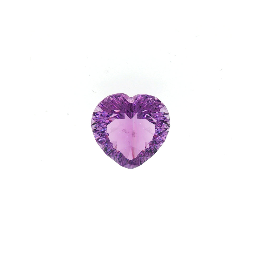 AMETHYST BRAZIL CONCAVE CUT EYECLEAN HEART (LIGHT/) 16.00X12.00 MM 13.04 Cts.