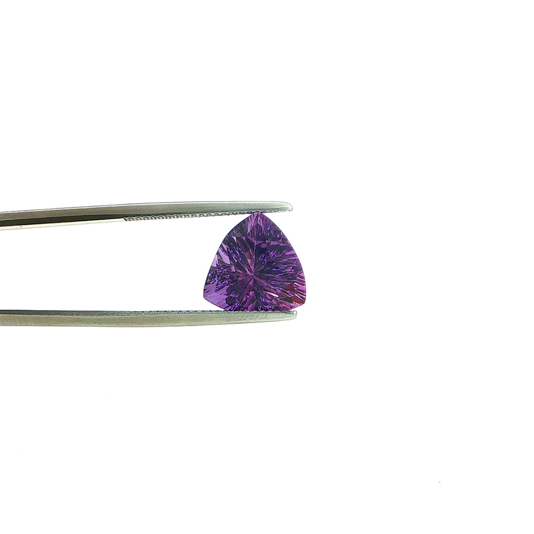 AMETHYST BRAZIL LONG STEP CONCAVE EYECLEAN TRILLIAN (MEDIUM/) 12.00X12.00 MM 4.70 Cts.