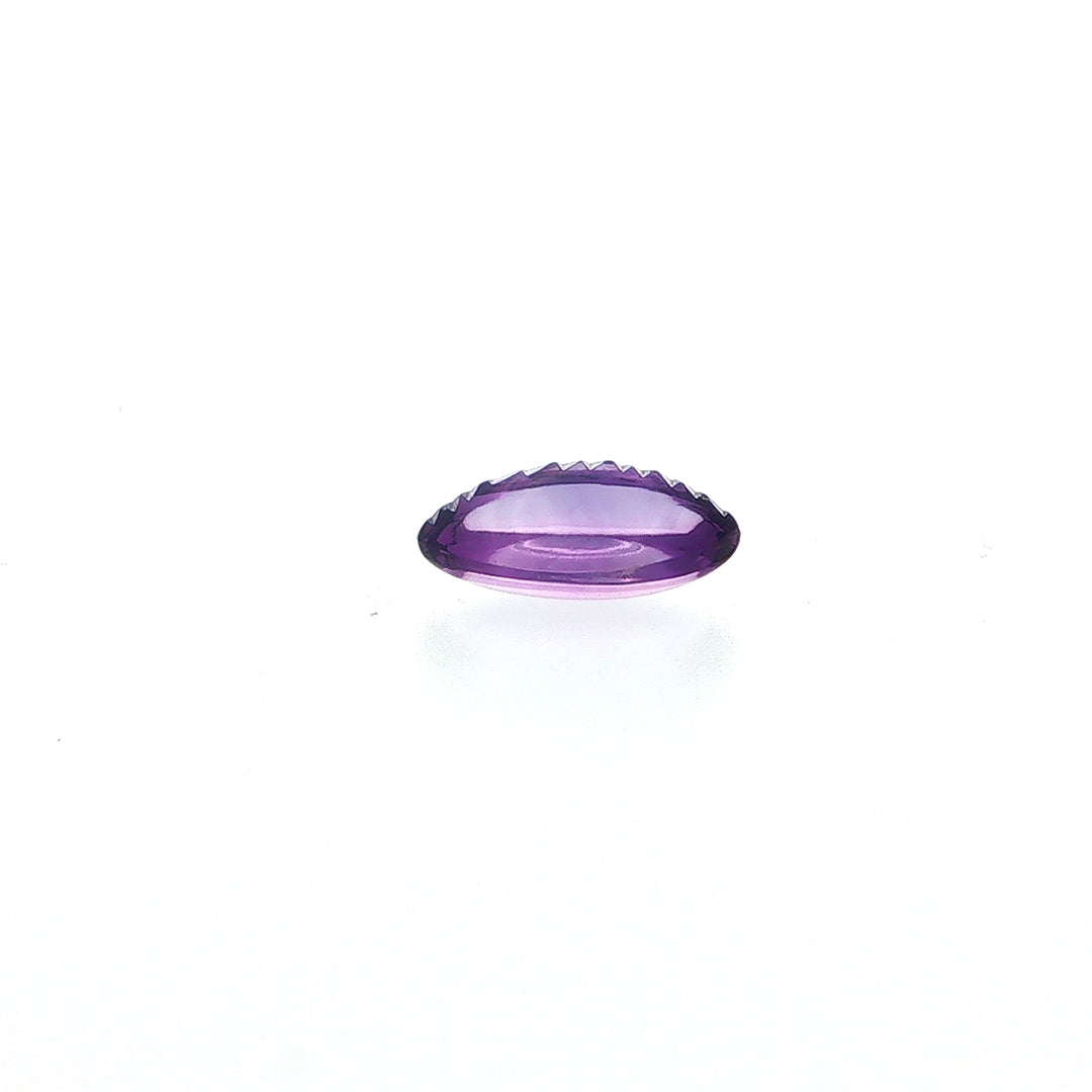 AMETHYST BRAZIL FLAT BUFFTOP EVIL EYE CLEAN OVAL (DARK/) 20.00X15.00 MM 14.3 Cts