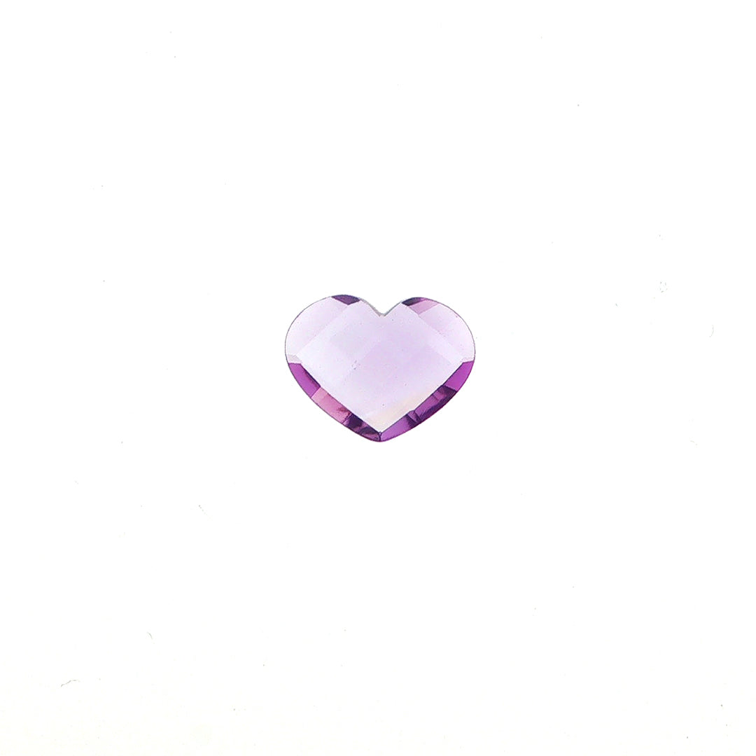 AMETHYST BRAZIL CHECKER CUT BRIOLETE EYECLEAN HEART (DARK/) 17.50X13.50 MM 07.99 Cts.