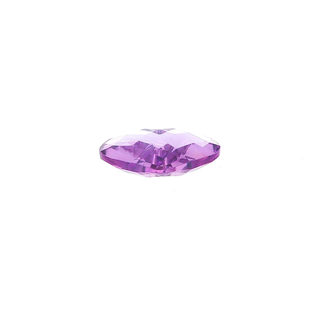 AMETHYST BRAZIL CHECKER CUT BRIOLETE EYECLEAN HEART (DARK/) 17.50X13.50 MM 07.99 Cts.