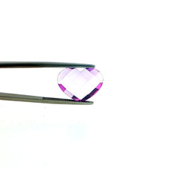 AMETHYST BRAZIL CHECKER CUT BRIOLETE EYECLEAN HEART (DARK/) 17.50X13.50 MM 07.99 Cts.