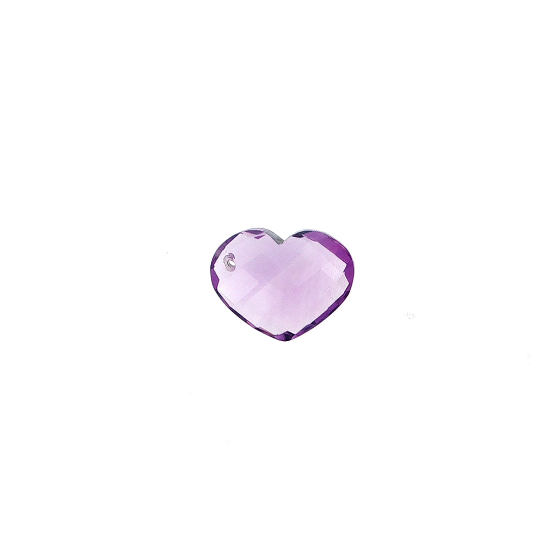 AMETHYST BRAZIL CHECKER CUT BRIOLETE EYECLEAN HEART (DARK/) 17.50X13.50 MM 08.38 Cts.