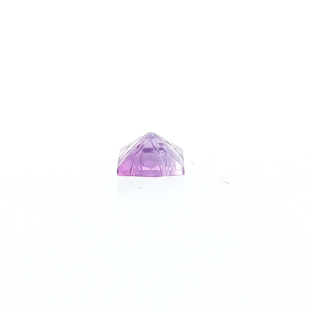 AMETHYST BRAZIL CHECKER PRINCESS BACK LAZER EYE CLEAN SQUARE (MEDIUM/) 10.00X10.00 MM 4.00Cts.