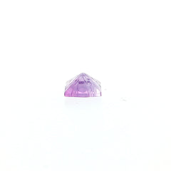 AMETHYST BRAZIL CHECKER PRINCESS BACK LAZER EYE CLEAN SQUARE (MEDIUM/) 10.00X10.00 MM 4.00Cts.