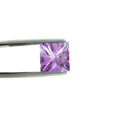 AMETHYST BRAZIL CHECKER PRINCESS BACK LAZER EYE CLEAN SQUARE (MEDIUM/) 10.00X10.00 MM 4.00Cts.
