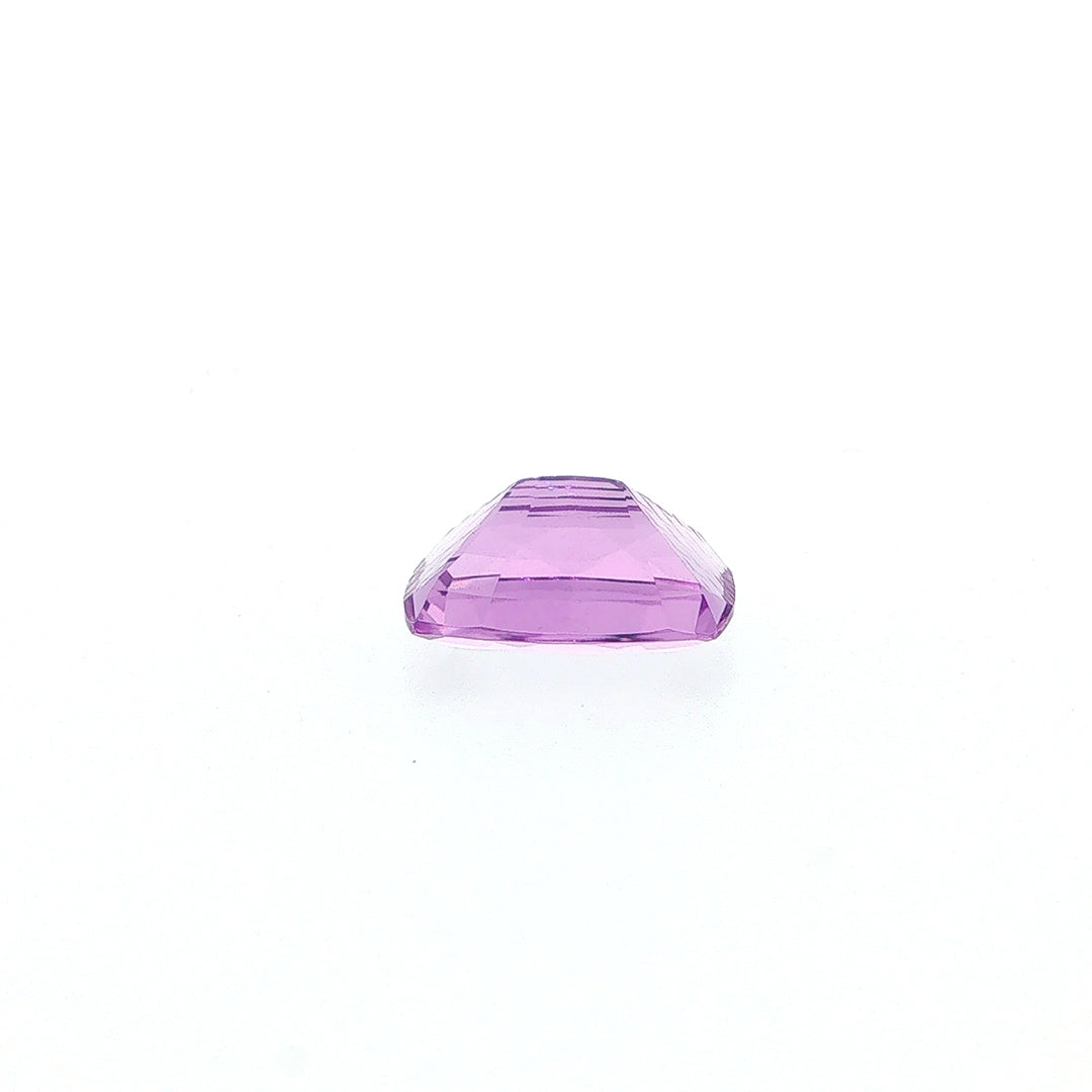 AMETHYST BRAZIL STEP CUT WITH CURVED SIDE EYECLEAN CUSHION (MEDIUM/) 16.00X12.00 MM 9.62 Cts