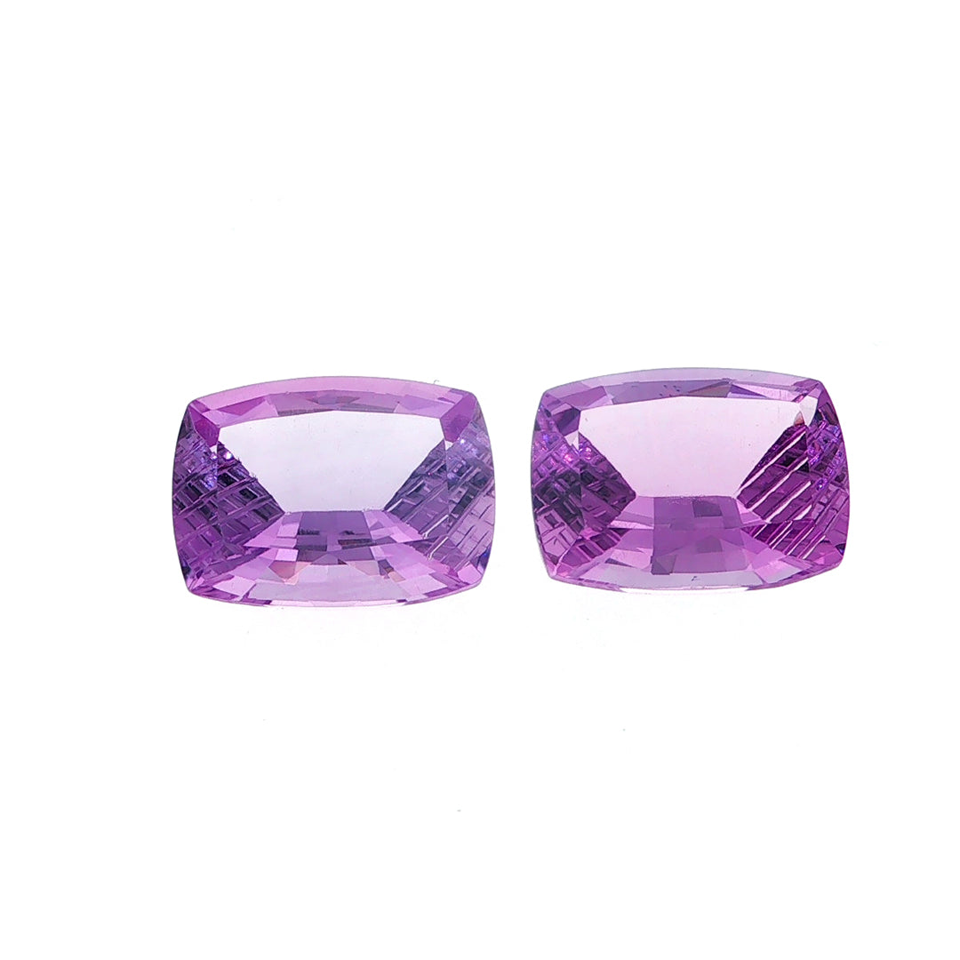 AMETHYST BRAZIL STEP CUT WITH CURVED SIDE EYECLEAN CUSHION (MEDIUM/) 16.00X12.00 MM 9.62 Cts