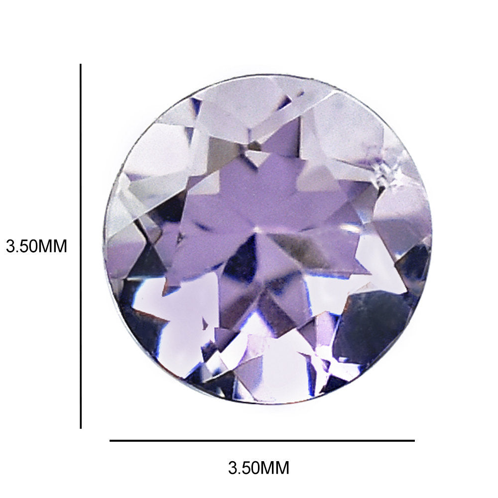 PINK AMETHYST CUT ROUND (A\CLEAN) 3.50X3.50 MM 0.17 Cts.