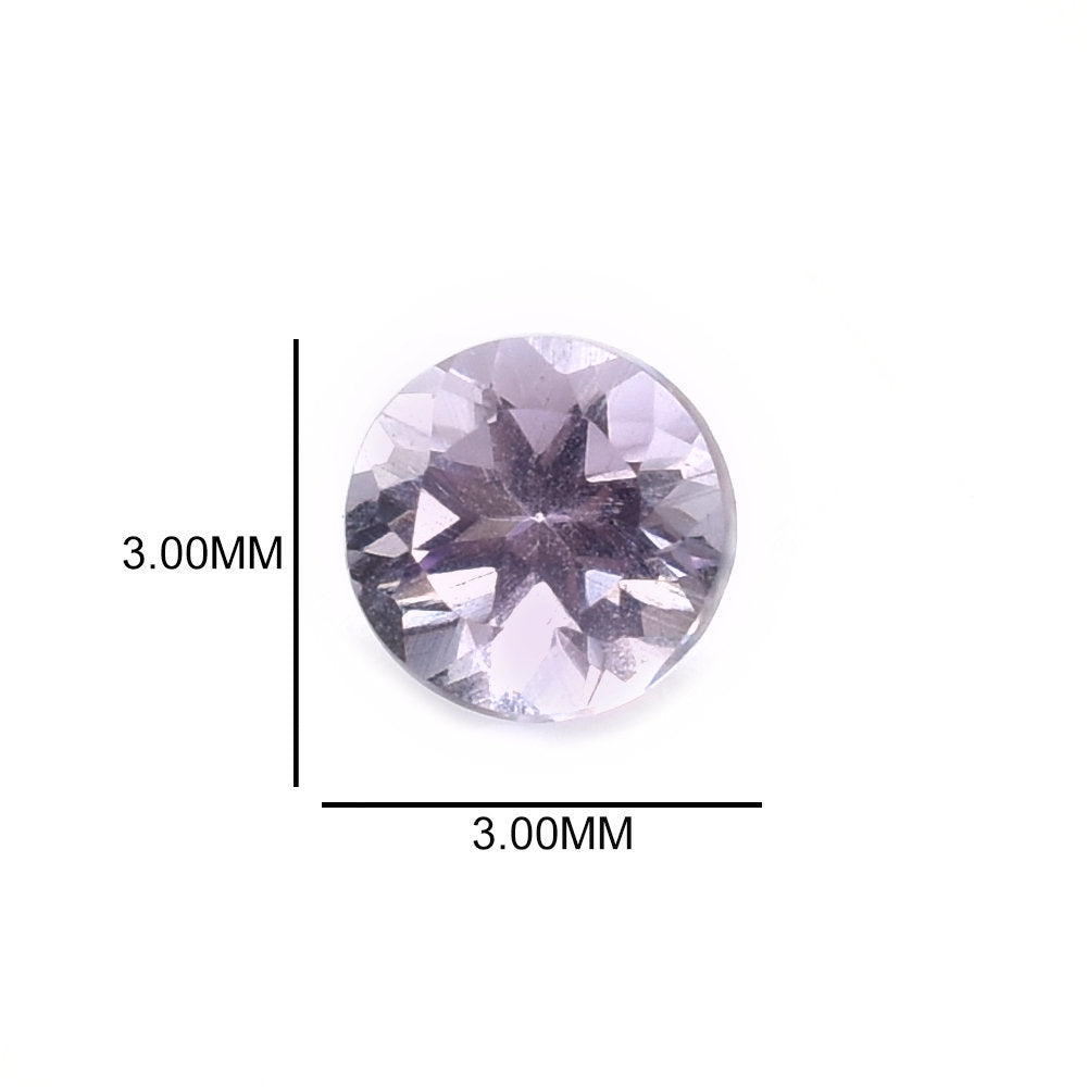 AMETHYST PINK CUT ROUND (A/) 3.00X3.00 MM 0.11 Cts.