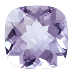 AMETHYST PINK CUSHION CHECKER CUT (AA/CLEAN) 10.00X10.00 MM 3.79 Cts