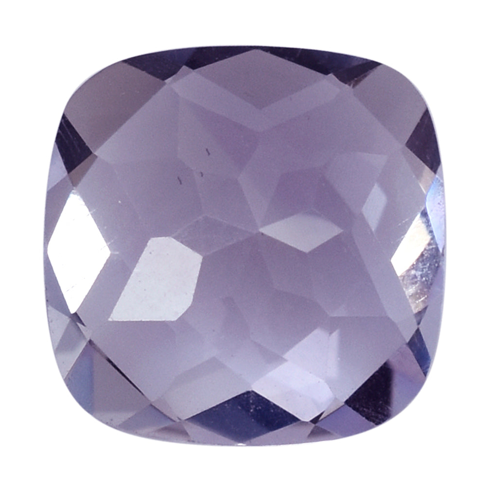 AMETHYST PINK CUSHION CHECKER CUT (AA/CLEAN) 10.00X10.00 MM 3.79 Cts