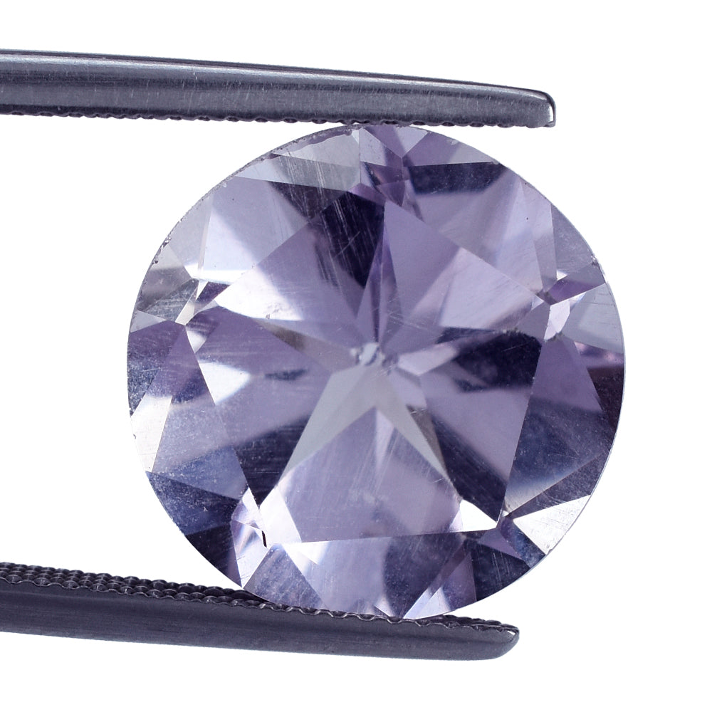 PINK AMETHYST PENTAGON CUT TABLE WITH STAR CUT BACK ROUND (AA\CLEAN) 15.00X15.00 MM 11.45 Cts.