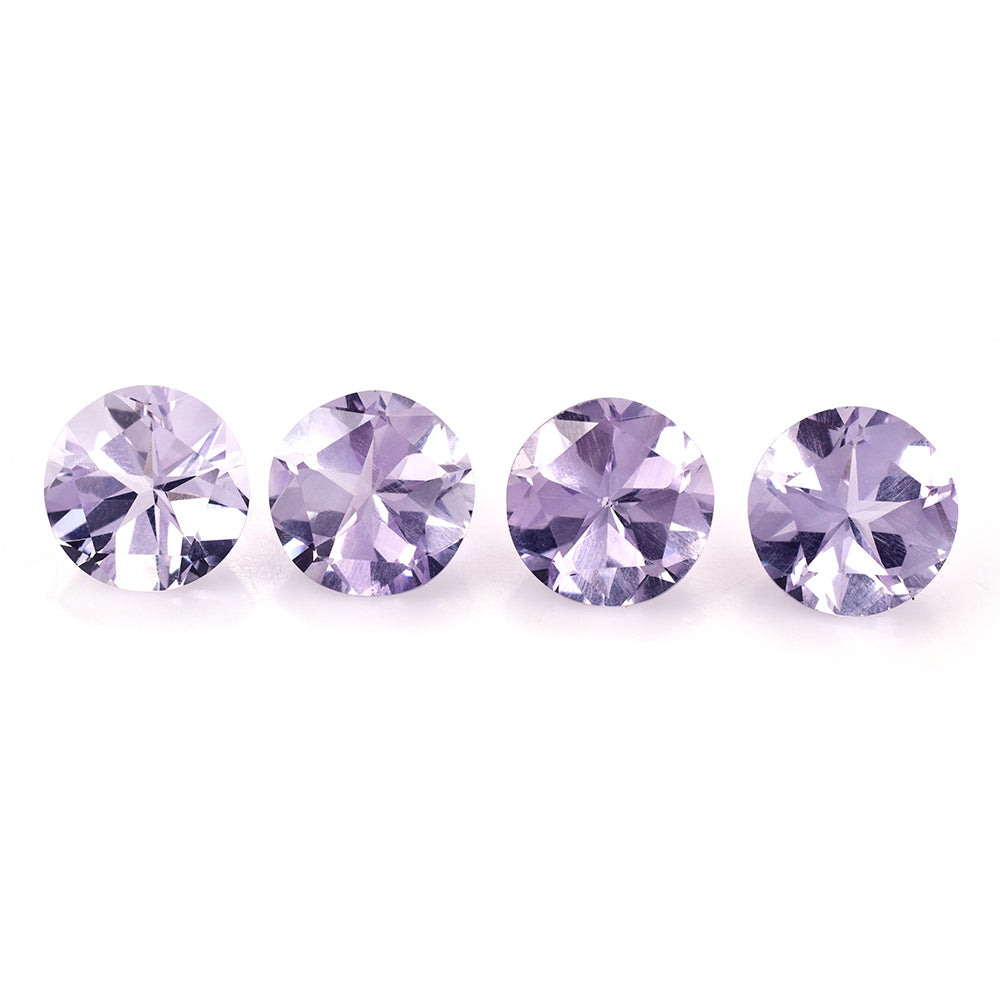 PINK AMETHYST PENTAGON CUT TABLE WITH STAR CUT BACK ROUND (AA\CLEAN) 15.00X15.00 MM 11.45 Cts.