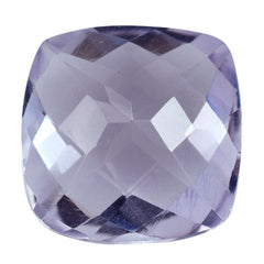 AMETHYST PINK CUSHION CHECKER CUT (AA/CLEAN) 12.00X12.00 MM 6.02 Cts