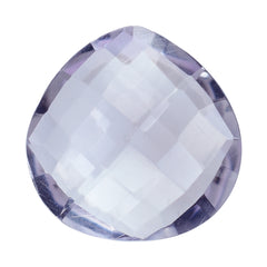 PINK AMETHYST CHECKER CUT BRIOLETTE HEART (AA\CLEAN) 11.00X11.00 MM 3.78 Cts.